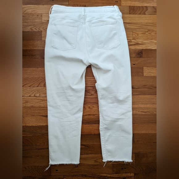 J.Crew White High Rise Vintage Straight Jeans - Picture 5 of 8